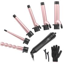 Ferro de Ondulação de Cabelo Duomishu 6 em 1 - 6 Barris de Cerâmica Ferro de Ondulação de Cabelo Duomishu 6 em 1 - 6 Barris de Cerâmica