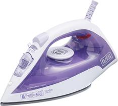 Ferro de Passar 220v Roupa a Vapor e a Seco Black Decker FX1050 Branco e Roxo