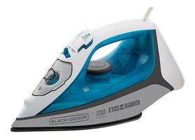 Ferro De Passar A Vapor Black+decker Fx3060 Cor Azul E Branco Com Base Antiaderente 220v
