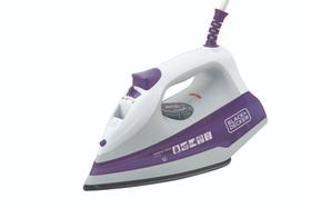 Ferro de Passar a Vapor Black e Decker com Base Antiaderente 127v Roxo - Black+Decker