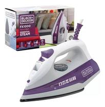 Ferro de Passar a Vapor Black e Decker FX1000 Base Antiaderente 127V, Roxo - Black & Decker