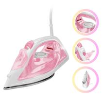 Ferro de Passar a Vapor Britânia Rosa Vapor Extra BFVE01A Ferro de Passar a Vapor Britânia Rosa Vapor Extra BFVE01A