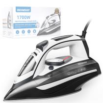 Ferro de passar a vapor IRONDAY 1700W com base cerâmica e reservatório de 400 ml Ferro de passar a vapor IRONDAY 1700W com base cerâmica e reservatório de 400 ml