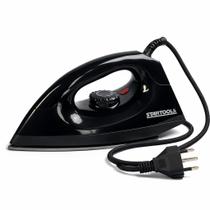 Ferro De Passar Roupa A Seco 1000w Base Cerâmica Antiaderent Preto 127v Ferro De Passar Roupa A Seco 1000w Base Cerâmica Antiaderent Preto 127v