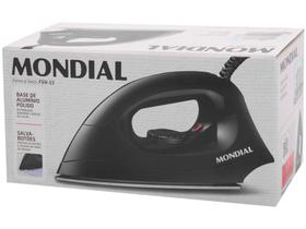Ferro de Passar Roupa a Seco Mondial 127V FSN-55-B - Preto Ferro de Passar Roupa a Seco Mondial 127V FSN-55-B - Preto