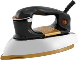Ferro de Passar Roupa a Seco Philco Retrô PFE01P Retrô 1100W Preto e Dourado com Base Cerâmica 110V