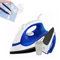 Ferro de Passar Roupa A Vapor 110V Potente 1200W com Botão Regulador de Temperatura e Tecido Luz Indicadora com Copo Medidor