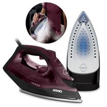 Ferro de Passar Roupa a Vapor Arno Ultragliss Vinho e Preto - 110V Ferro de Passar Roupa a Vapor Arno Ultragliss Vinho e Preto - 110V