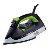 Ferro de Passar Roupa a Vapor Black + Decker Antigotejamento 127V 1200w Preto/Verde - FX2700-BR