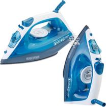 Ferro De Passar Roupa À Vapor E À Seco FX2150 Com Base Antiaderente 1200W Azul E Branco 220V.