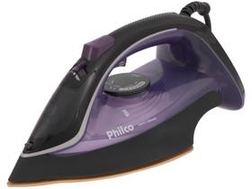 Ferro de Passar Roupa a Vapor e a Seco Portátil - Philco Nano Ceramic PFV2100RX Preto e Roxo