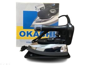 Ferro de Passar Roupa a Vapor Okachi Cor Preta 220 V 1100w ou 1200w