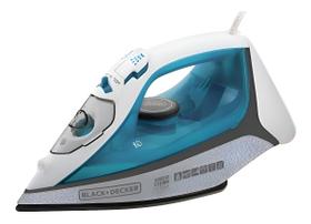 Ferro de Passar Roupa BLACK+DECKER FX3060 Base Antiaderente Azul e Branco 110V