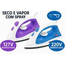Ferro de Passar Roupa Seco e a Função a Vapor e Spray Moderno Acompanha Reservatório de Água 100ml Startools Base Antiaderente Salva Botões Ferro de Passar Roupa Seco e a Função a Vapor e Spray Moderno Acompanha Reservatório de Água 100ml Startools Base Antiaderente Salva Botões