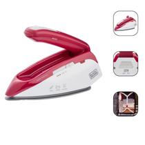 Ferro de Passar Roupas Black+Decker FXVG1 Bivolt 1080W a Vapor Portátil Viagem Ferro de Passar Roupas Black+Decker FXVG1 Bivolt 1080W a Vapor Portátil Viagem