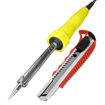 Ferro De Solda 30W 127V Elétrico E Estilete Largo Doméstico 18mm