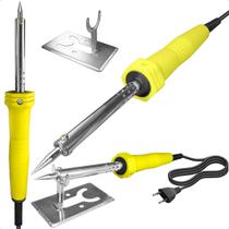 Ferro De Solda 30w 220v Profissional Elétrico Cabo 100cm Suporte