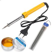 Ferro De Solda Com Suporte 60w 110v + Estanho + Pasta Ferro De Solda Com Suporte 60w 110v + Estanho + Pasta