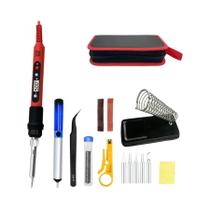 Ferro de Solda Digital 80W - Temperatura Ajustável, LCD e Switch On/Off