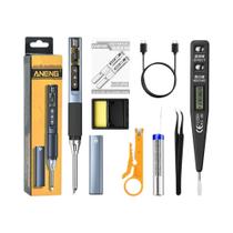 Ferro De Solda Digital Portátil Inteligente ANENG SL108 Com Temperatura Ajustável 96W, Aquecimento