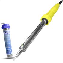 Ferro de Solda e Estanho Kit Eletronico Soldador 60w 127v Ferro de Solda e Estanho Kit Eletronico Soldador 60w 127v