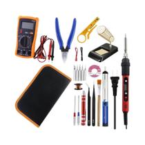 Ferro De Solda Elétrico Ajustável De Temperatura 80W Com Display Digital Vermelho 110V 220V Ferro De Solda Elétrico Ajustável De Temperatura 80W Com Display Digital Vermelho 110V 220V