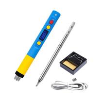 Ferro De Solda Inteligente QLED Display PD65W Para Impressora 3D Com Ponta De Ferro De Rosca De