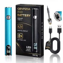 Ferro de solda portátil QBVPZDA 650 mAh USB-C com LED