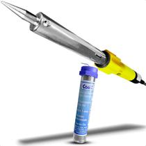 Ferro de Solda Profissional 100w 127v Com 1 Tubo de Estanho 1mm 22g