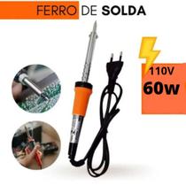 Ferro De Solda Soldar Soldador 60w 110volts Suporte Inmetro G14