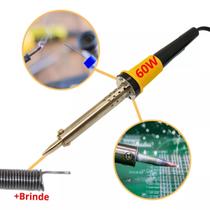 Ferro De Solda Temperatura 127v Ou 220v 60w Profissional Ferro De Solda Temperatura 127v Ou 220v 60w Profissional