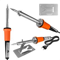 Ferro De Soldagem 60w 220v Ponta Fina Lápis Com Suporte