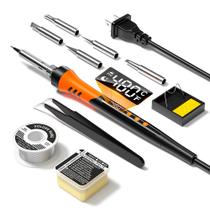 Ferro de soldar MEAKEST 90W 110V LCD 180-480C com kit 10 em 1