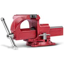 Ferro dúctil Bench Vise Forward 1304 de 10 cm com bigorna e base giratória Ferro dúctil Bench Vise Forward 1304 de 10 cm com bigorna e base giratória