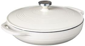 Ferro fundido esmaltado Casserole Lodge 3.6L oval Oyster White Ferro fundido esmaltado Casserole Lodge 3.6L oval Oyster White