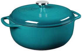 Ferro fundido esmaltado Dutch Oven Lodge 6L com tampa 500C Lagoon