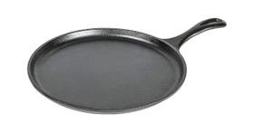 Ferro fundido Griddle Lodge L9OG3 pré-temperado redondo de 26 cm