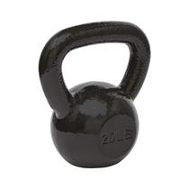 Ferro fundido Kettlebell Amazon Basics 9,07 kg preto