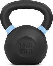 Ferro fundido Kettlebell Yes4All 16 kg/35 lb revestido a pó QCG3