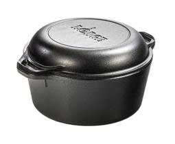 Ferro fundido pré-temperado Dutch Oven Lodge 5L com tampa de 10,25 polegadas
