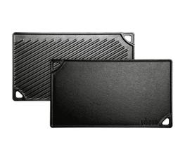 Ferro fundido reversível Grill/Griddle Lodge 24x43cm pré-temperado