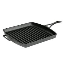 Ferro fundido triplo temperado Grill Pan Lodge Blacklock de 12 polegadas
