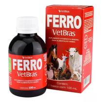 Ferro Oral 100ml Vetbras Suplemento Vitamínico e Mineral Ferro Oral 100ml Vetbras Suplemento Vitamínico e Mineral