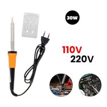 Ferro para Soldar 30w 127v ou 220v Profissional Inmetro com Suporte Ferro para Soldar 30w 127v ou 220v Profissional Inmetro com Suporte
