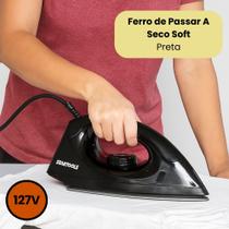 Ferro Passar Roupa 1000W Base Antiaderente Deslizante Ergonomico