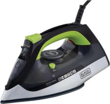 Ferro Passar Roupa a Vapor BlackDecker Base Cerâmica Eletrico 220V 1200w Fx2700 - Black+Decker