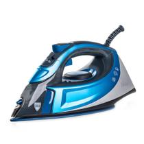 Ferro Passar Roupa Oster Vapor Elétrico Cerâmica Turbo Cor: Azul Preto Ferro Passar Roupa Oster Vapor Elétrico Cerâmica Turbo Cor: Azul Preto