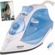 Ferro Philco PFV320AZ Super Vapor Cerâmica 240ml Azul 1200W Cordão Giratório Jato Extra