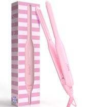 Ferro plano Manelix Super Slim Mini de 0,3 polegadas para cabelos curtos