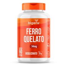 Ferro Quelato Bisglicinato 34mg Bigens 60 Tabletes